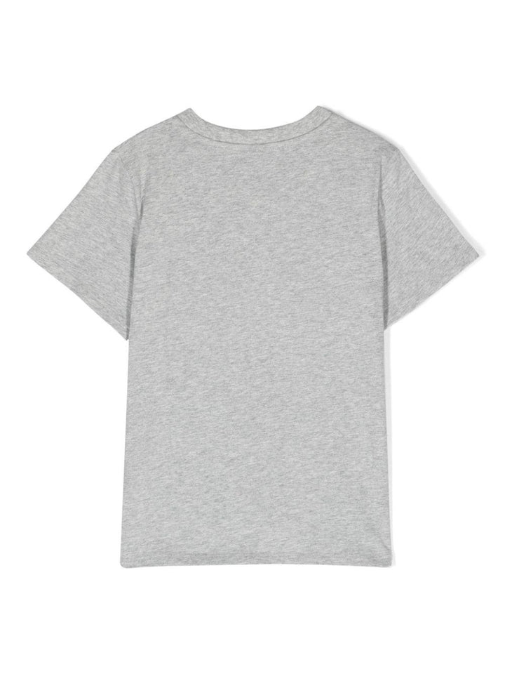 T-shirt grigia per bambino con stampa TU8P21Z0434 807 Stella McCartney Kids 
