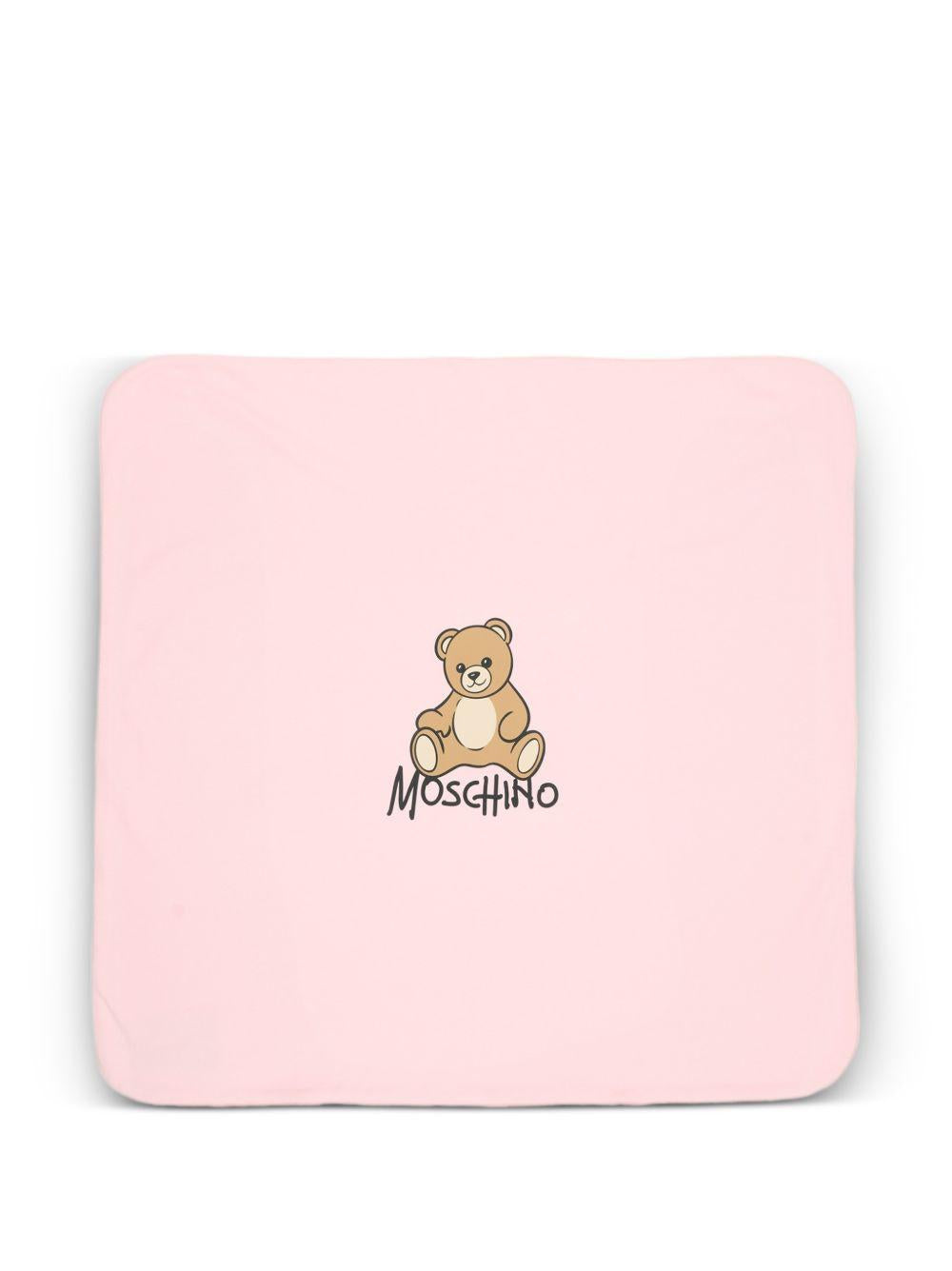 Coperta rosa chiaro per neonato MTB00FLCA40 50209 Moschino Kids 