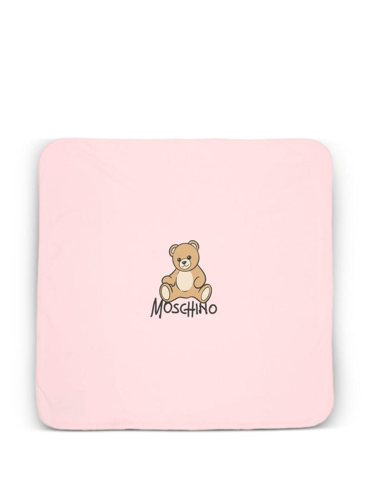 Coperta rosa chiaro per neonato MTB00FLCA40 50209 Moschino Kids 