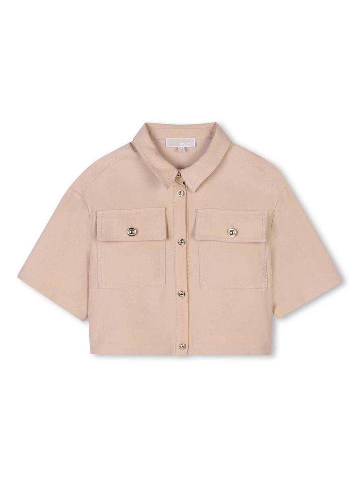 Camicia beige per bambina