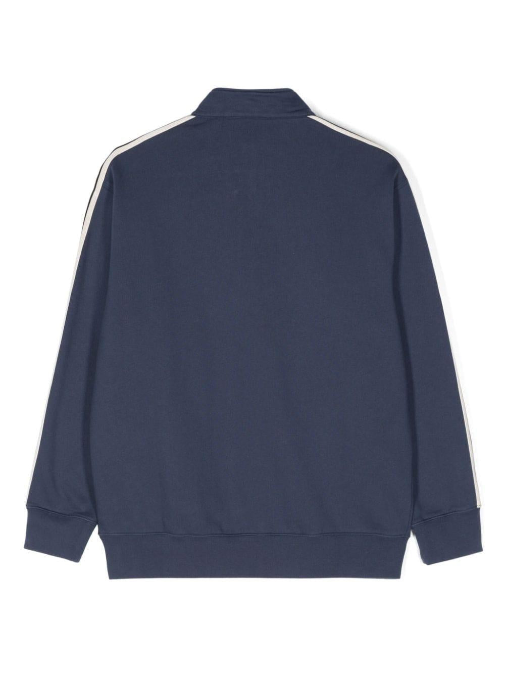 Felpa blu navy per bambino con logo