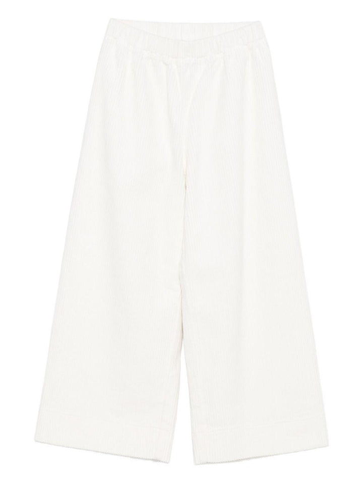 Pantalone bianco per bambina A25GPL0004V6012 100 Il Gufo 