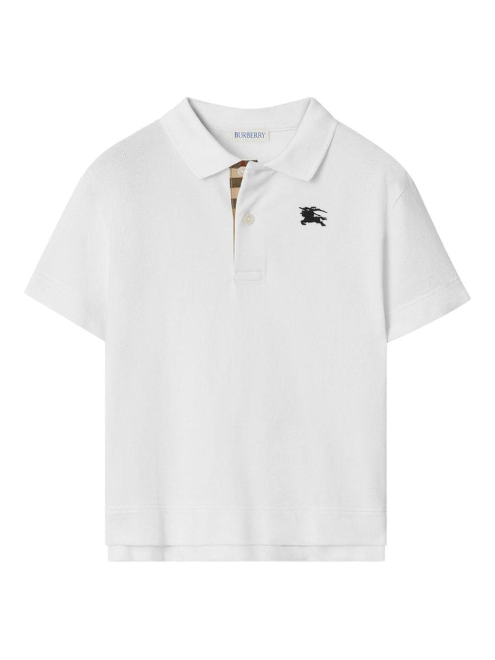 Polo bianca per bambino 8117368 A1464 Burberry Kids 