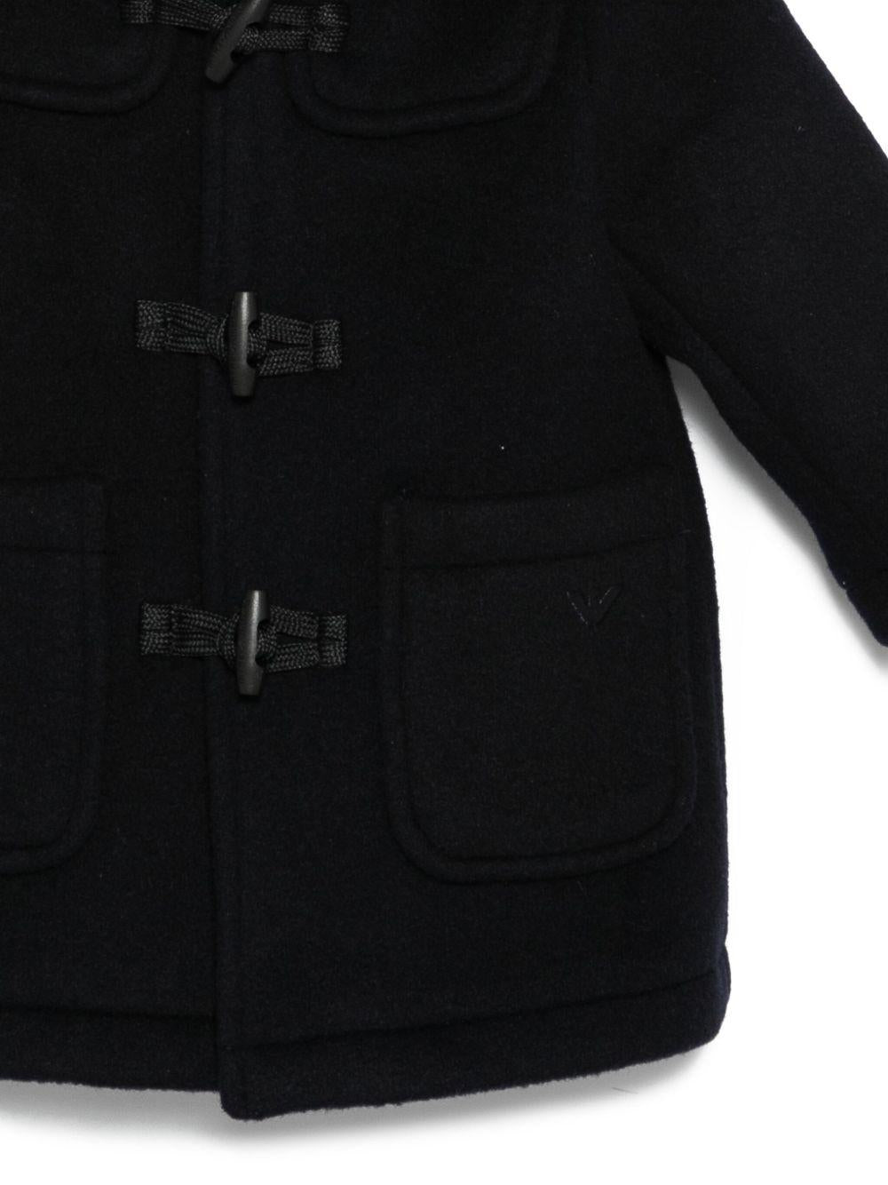 Cappotto nero per neonato EB000494AF16038 UB118 Emporio Armani Kids 
