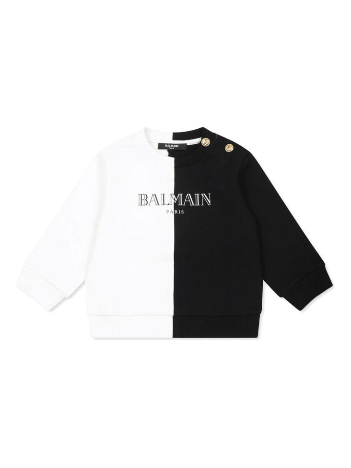 Black/white sweatshirt for newborn