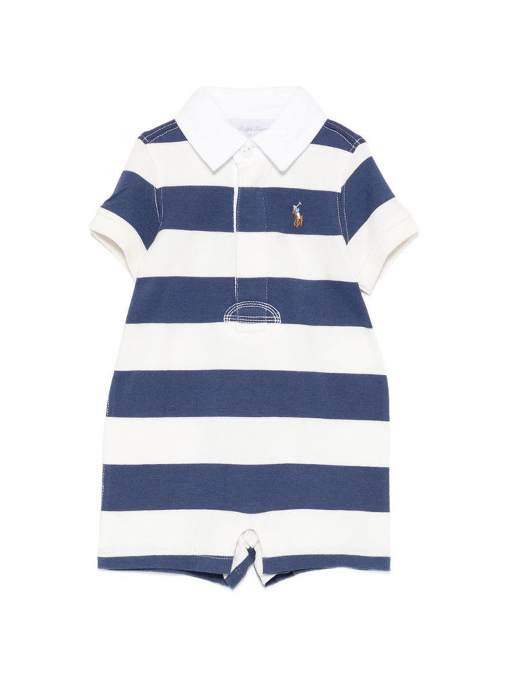 Tutina bianco/blu per neonato 320735012 502 Ralph Lauren Kids 
