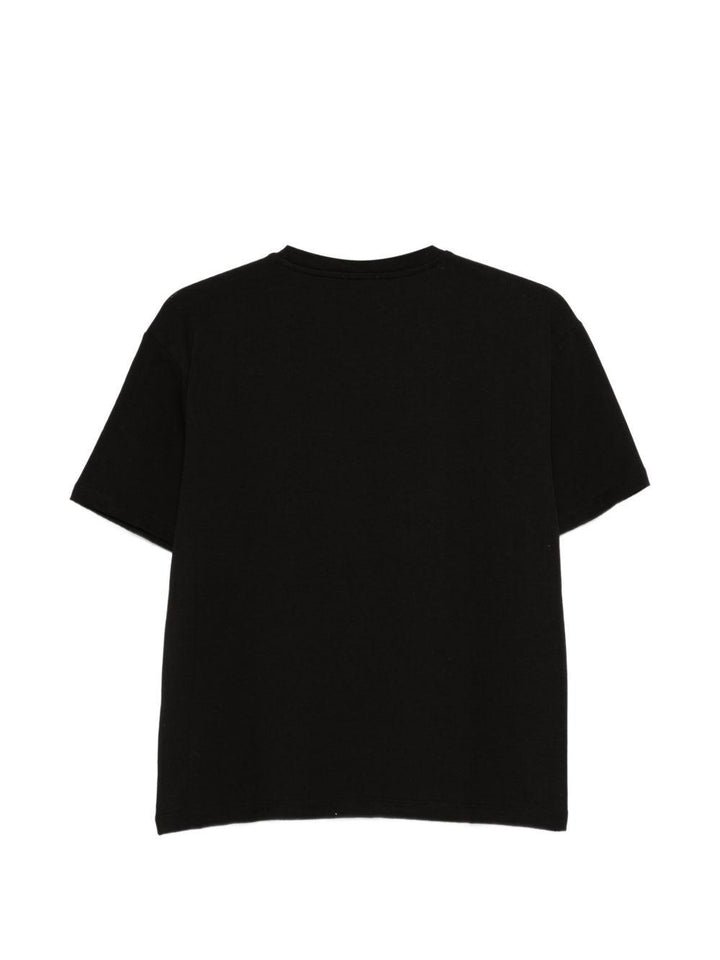 T-shirt nera per bambina KFTS051CJE017 0985 Pinko Kids 