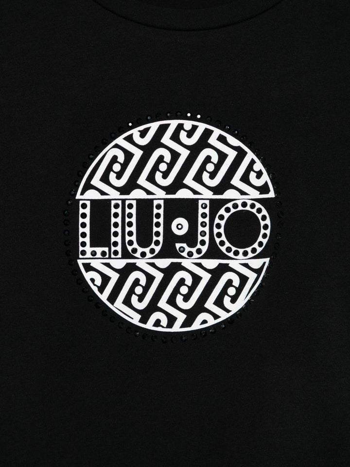 T-shirt nera per bambina GA6156JS003 22222 Liu Jo 