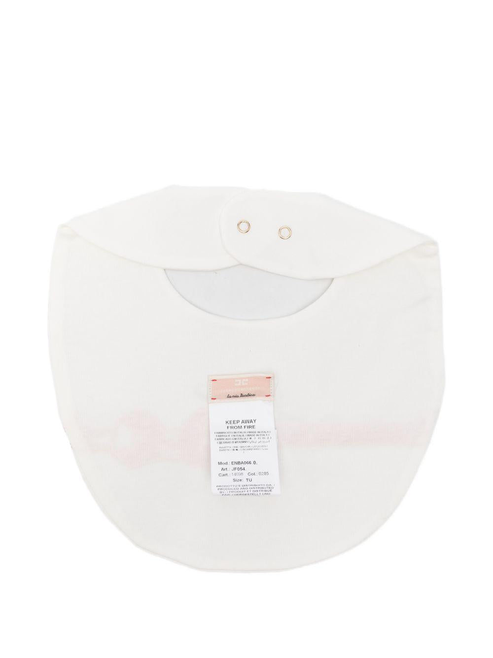 Bavetta bianca per neonata ENBA0660JF054 0285 Elisabetta Franchi Kids 