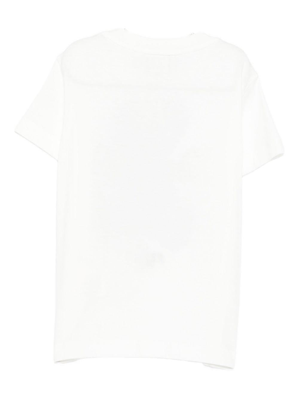 T-shirt bianco per bambino JMI4887AJ F0TU9 Fendi Kids 