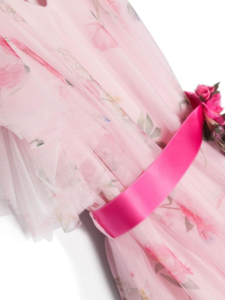 Abito rosa per bambina in tulle