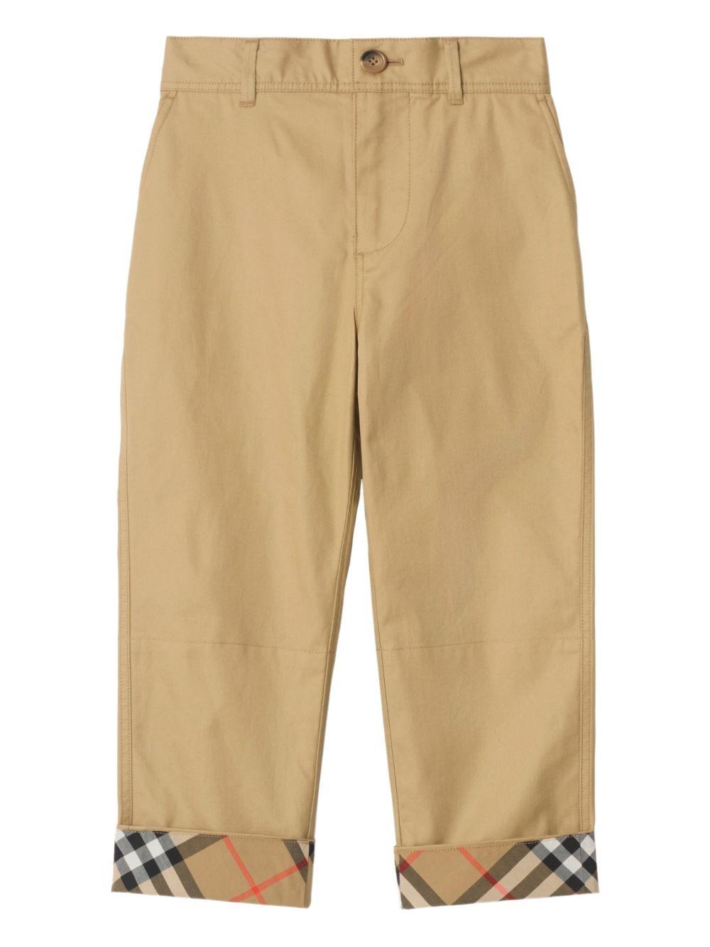 Pantalone beige sabbia per bambino 8117169 B9719 Burberry Kids 