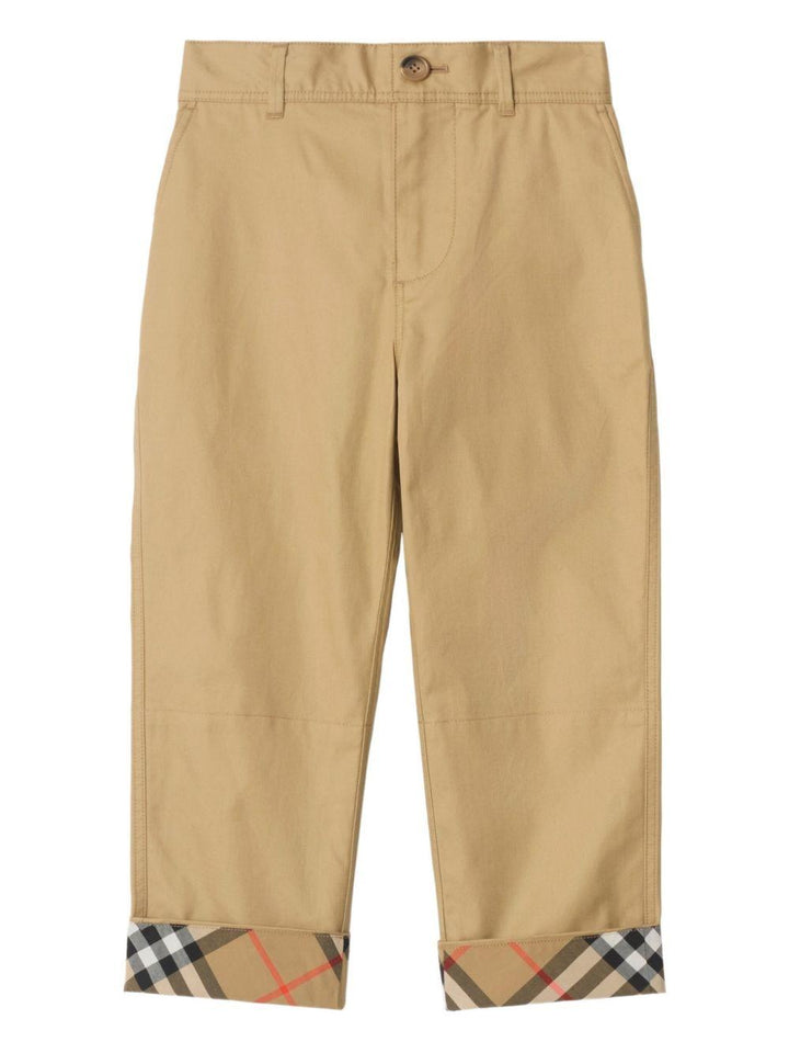 Pantalone beige sabbia per bambino 8117169 B9719 Burberry Kids 
