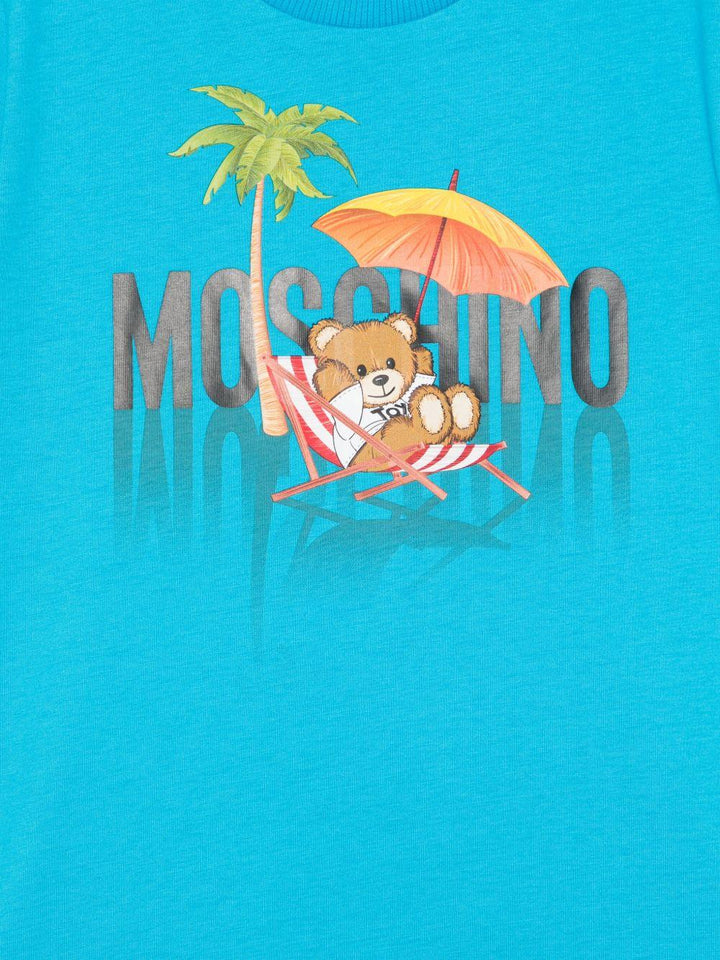 T-shirt azzurro per bambino