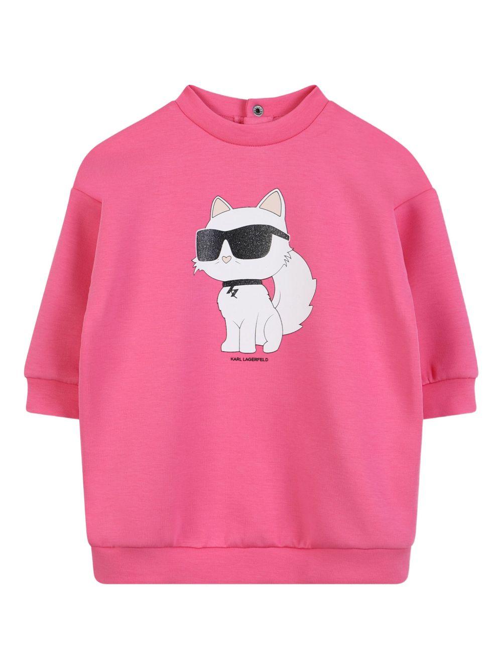 Abito rosa per neonata Z30657 48V Karl Lagerfeld Kids 