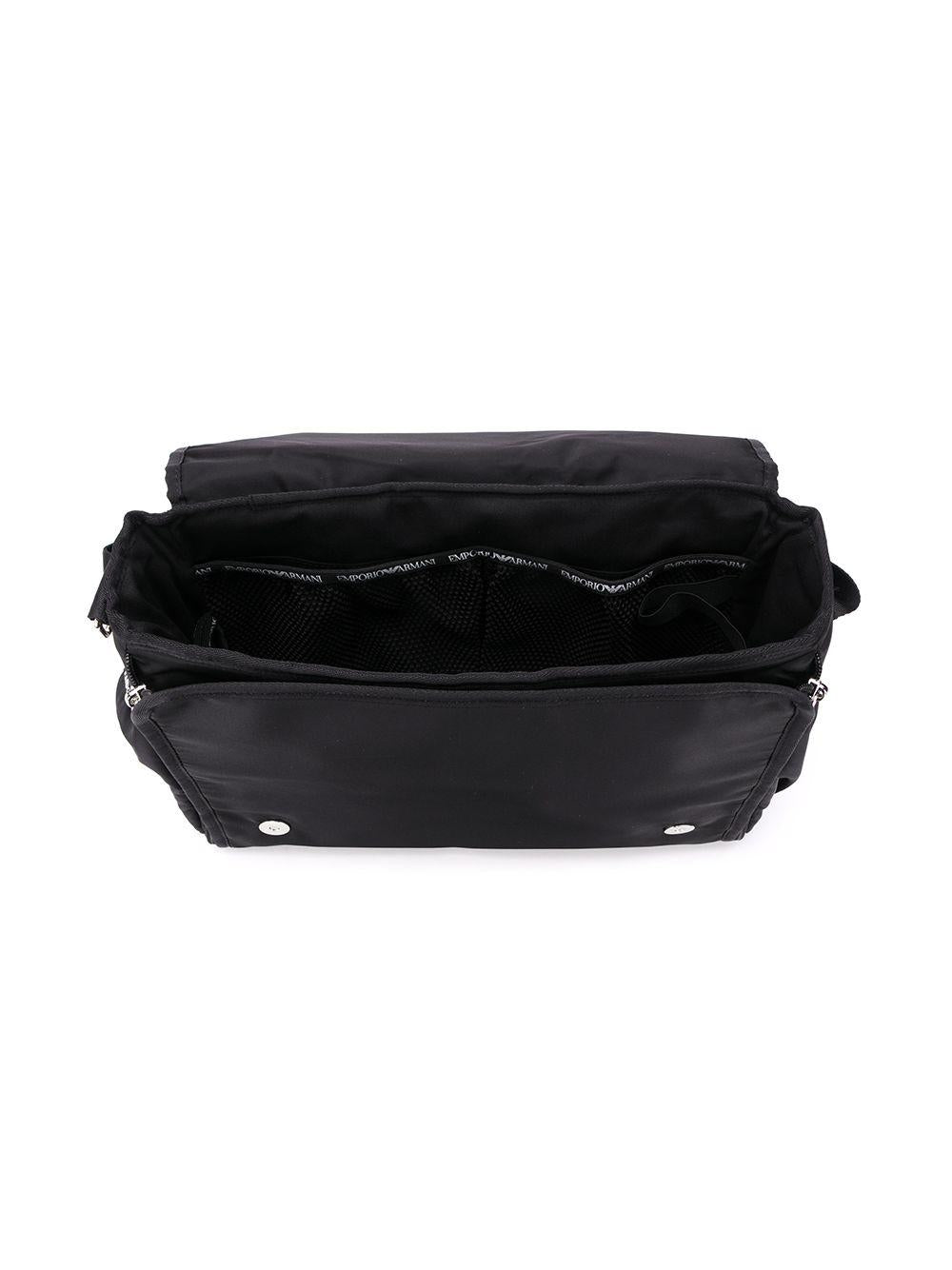 Borsa mamma in tessuto nera 402145CC904 00020 Emporio Armani Kids 