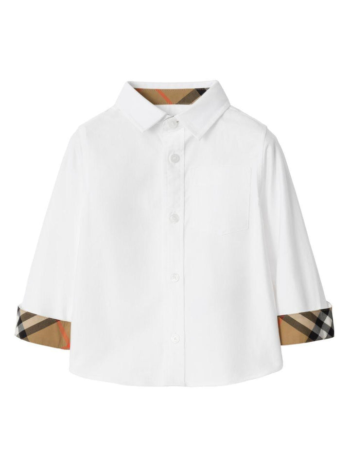 Camicia bianca per neonato 8121251 A1464 Burberry Kids 