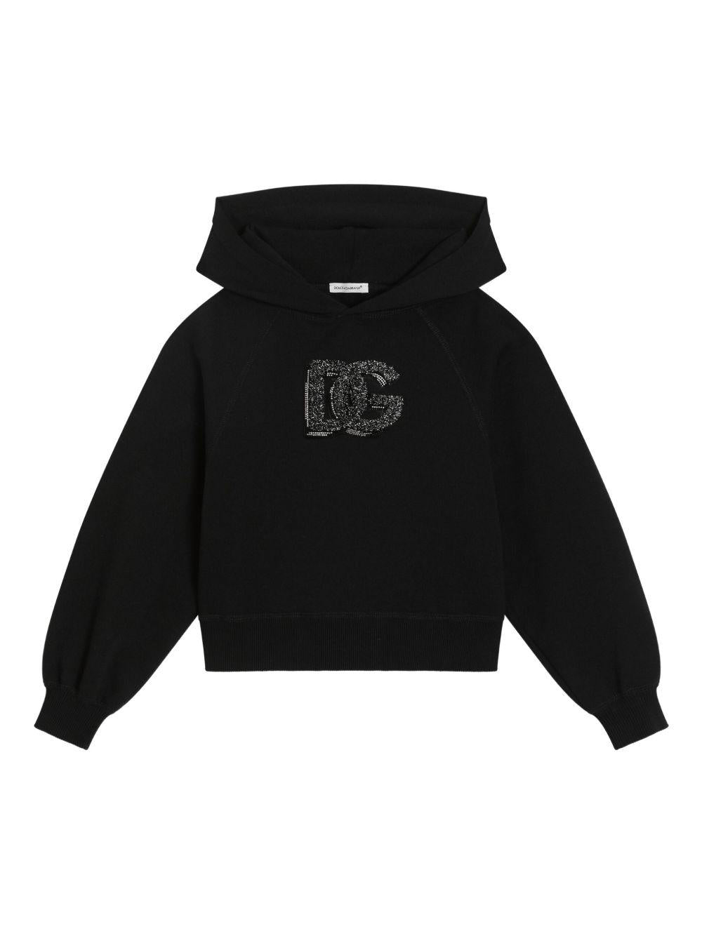 Felpa nera per bambino L5JWCBG7PHM N0000 Dolce & Gabbana Kids 