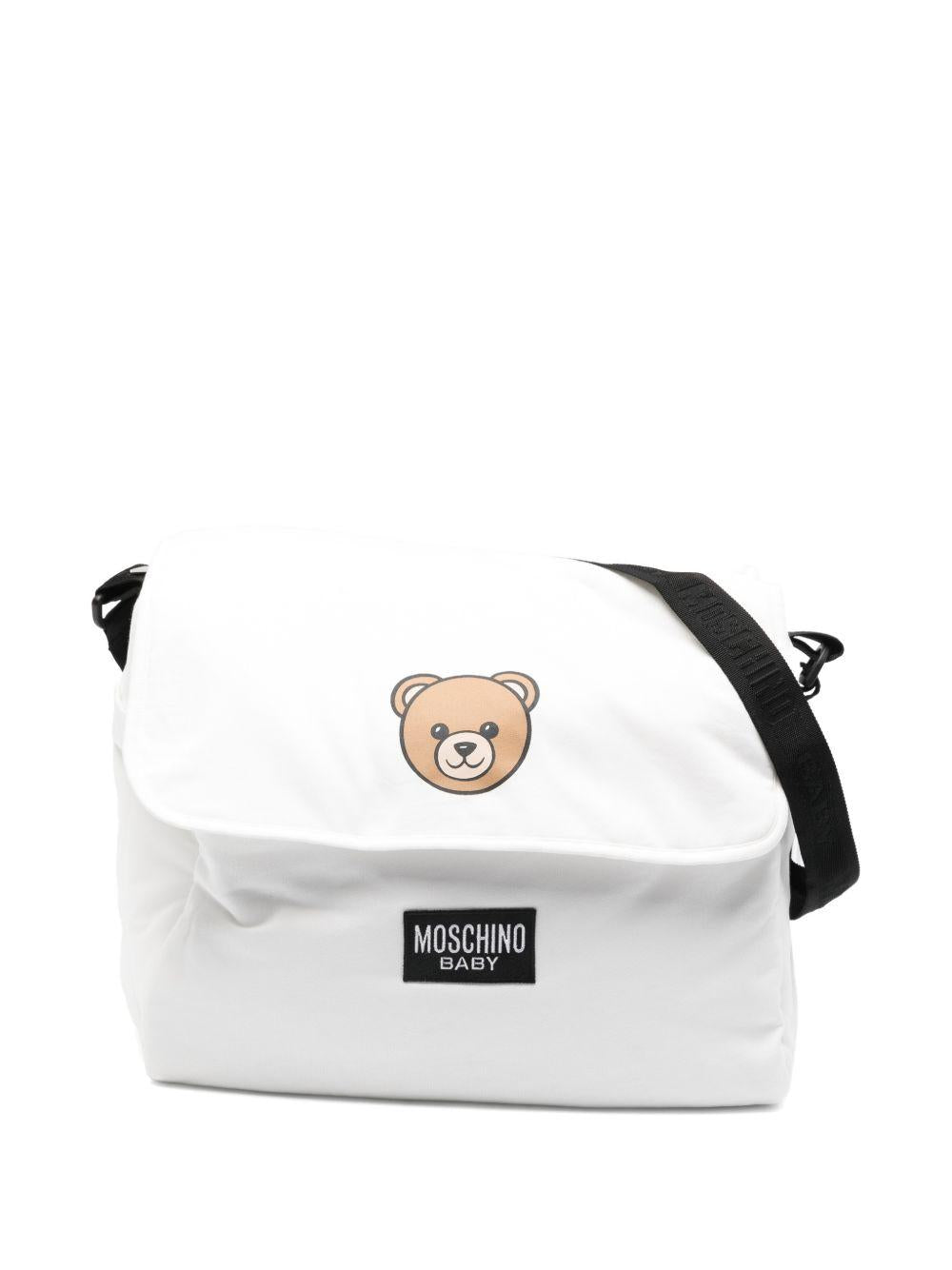 Borsa mamma bianca MUX05VLCA19 10063 Moschino Kids 
