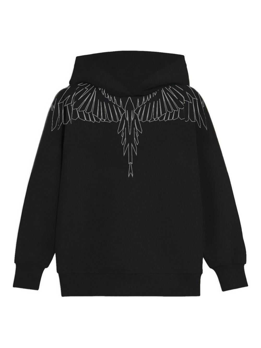 Felpa nera per bambino F5CMJBHS072 110 Marcelo Burlon Kids 