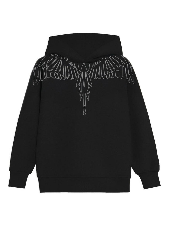 Felpa nera per bambino F5CMJBHS072 110 Marcelo Burlon Kids 