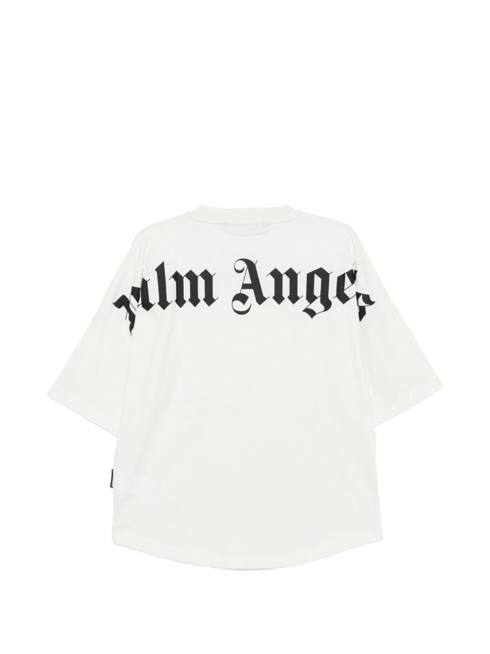 T-shirt bianca per bambino PMAA10BS26JER001 0110 Palm Angels 