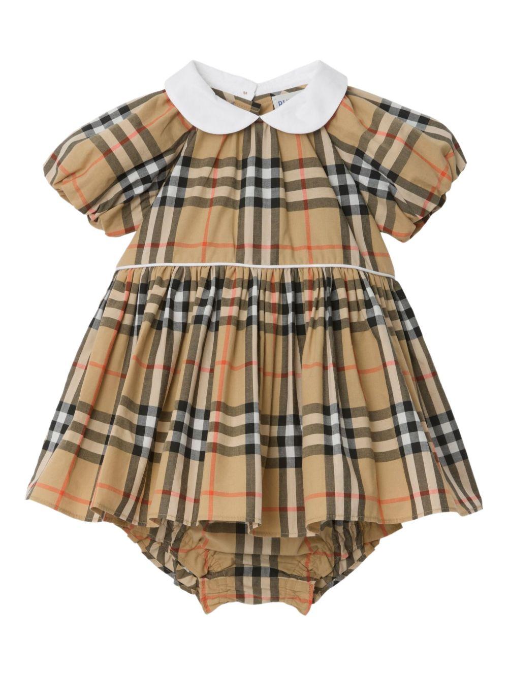 Abito beige per neonata 8119879 B9368 Burberry Kids 