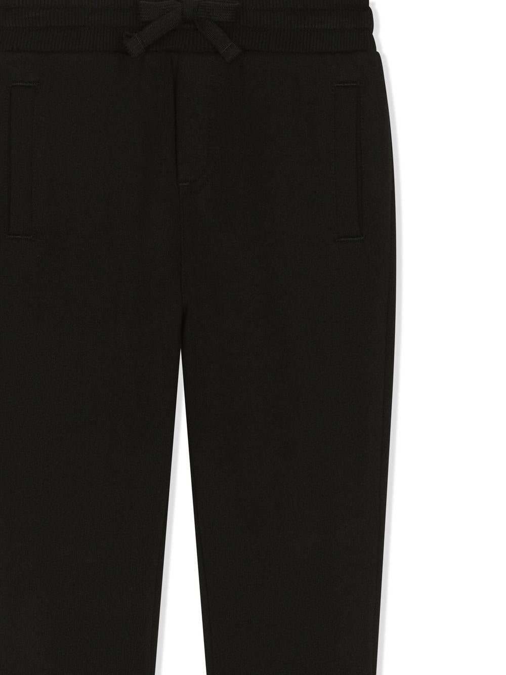 Pantalone nero per bambino L4JPT0G7I2P N0000 Dolce & Gabbana Kids 