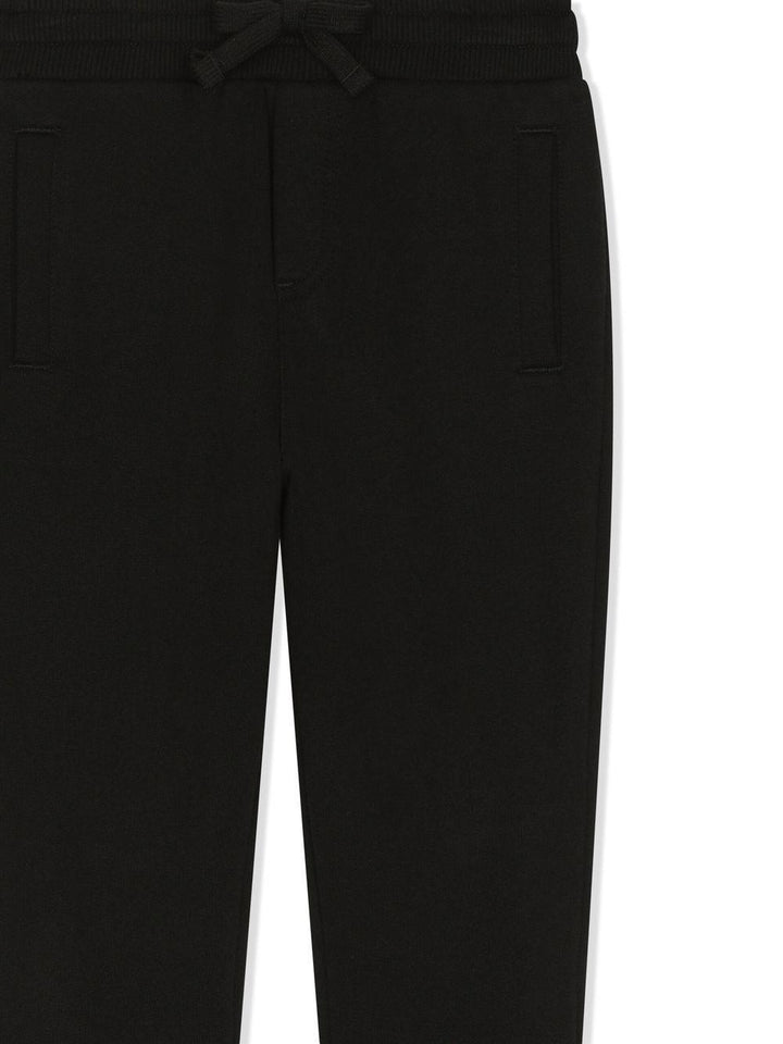 Pantalone nero per bambino L4JPT0G7I2P N0000 Dolce & Gabbana Kids 