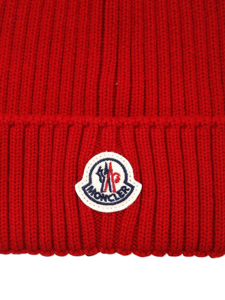 Cappelo rosso per bambino 9543B00009M1131 455 Moncler Kids 