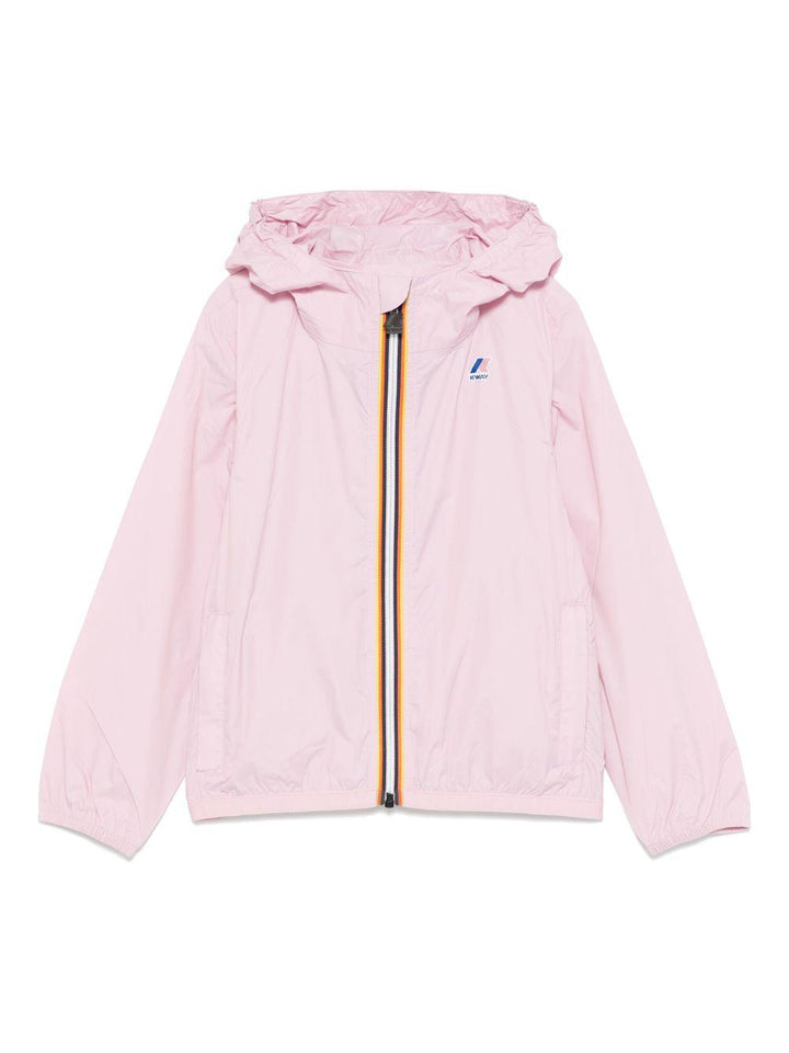 Giubbotto rosa chiaro per bambina K61336W V18 K-Way Kids 