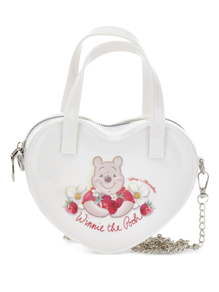 Borsa bianca per bambina 39G0067745 0084 Monnalisa Kids 