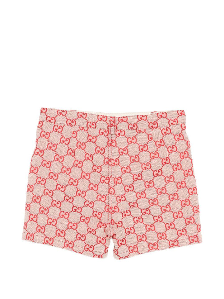 Bermuda rosso/beige per neonato 853864XWA7F 9369 Gucci Kids 