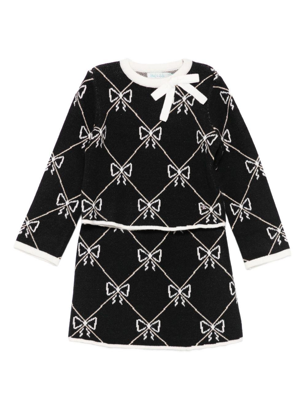 Completo nero per bambina 5538 008 Abel & Lula 