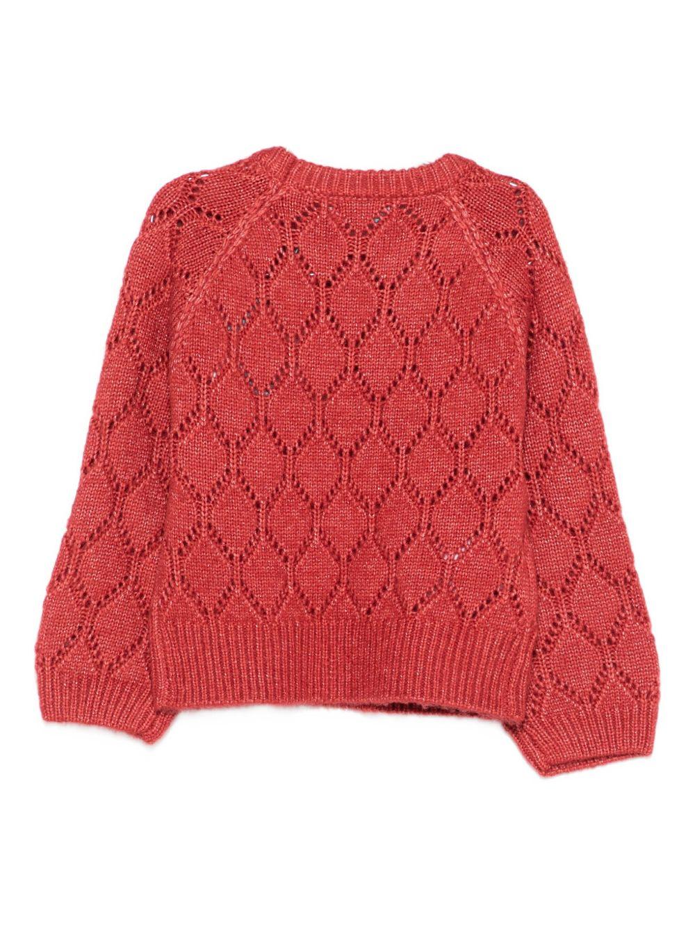 Maglione rosso per bambina 5831 075 Abel & Lula 