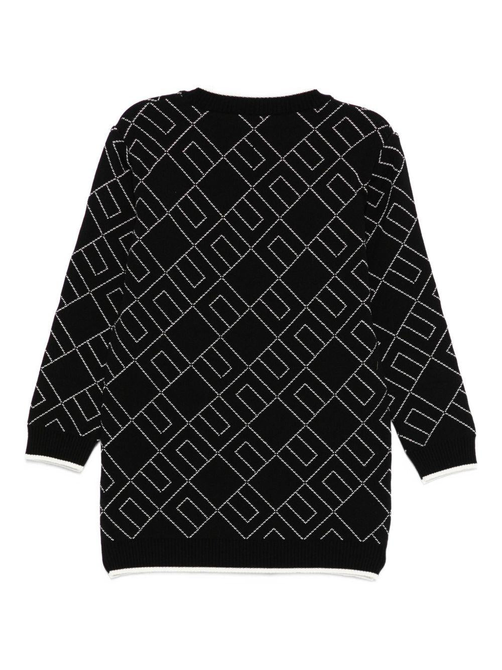 Abito nero per bambina EGAB217CFL229K D748 Elisabetta Franchi Kids 