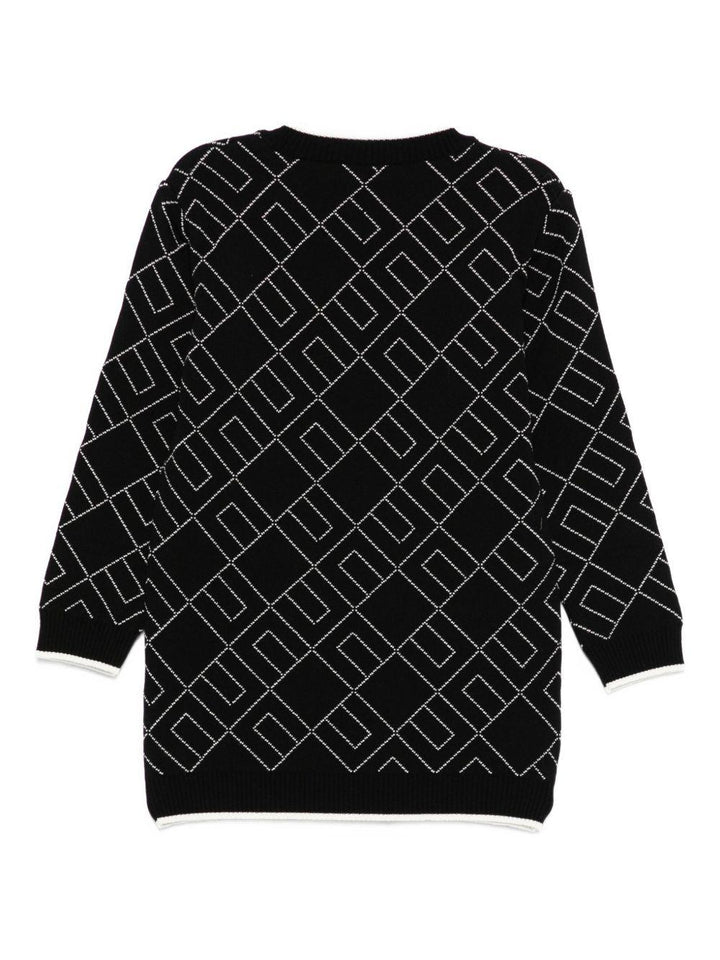Abito nero per bambina EGAB217CFL229K D748 Elisabetta Franchi Kids 