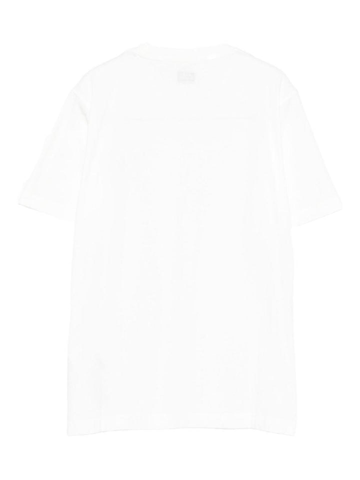 T-shirt bianca per bambino CUM00SLAA17 10135 C.P Company Kids 