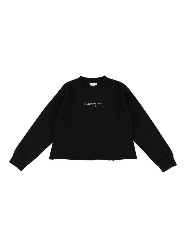 Felpa nera per bambina TX4C50Z0453 961 Stella McCartney Kids 