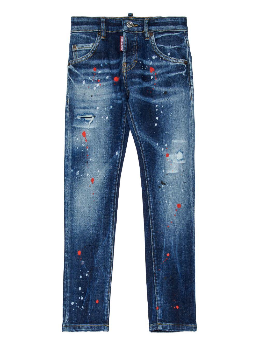 Jeans blu per bambino DQ0236D0AFU DQ01 Dsquared2 Kids 