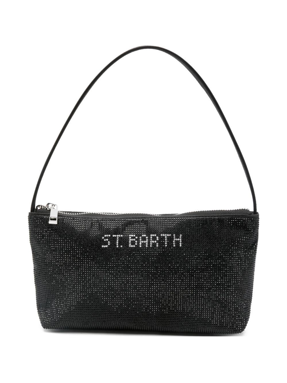Borsa nera per bambina STRAS001 02028I MC2 Saint Barth Kids 