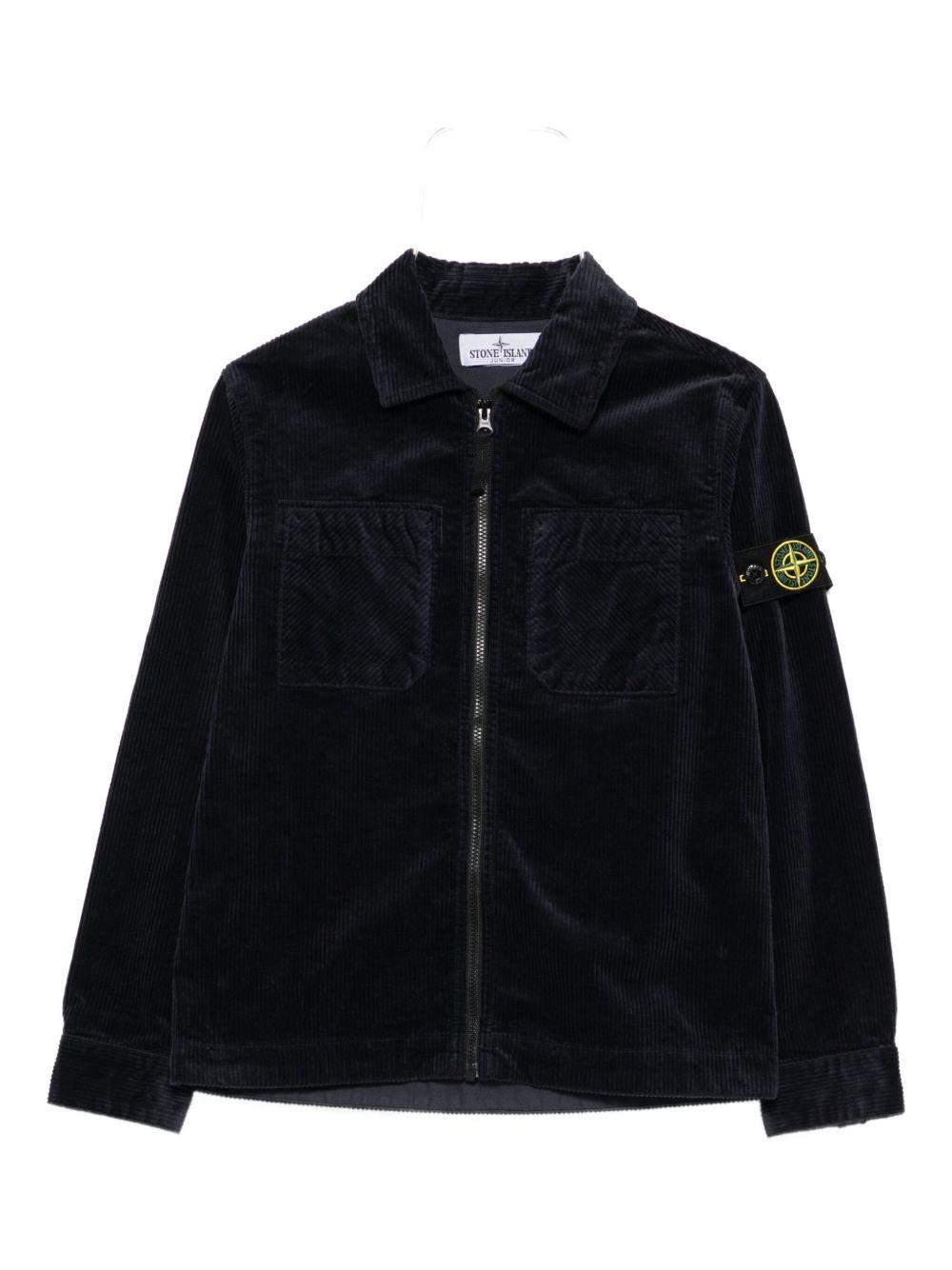 Giacca blu navy per bambino 61200003S0199 V0020 Stone Island Kids 