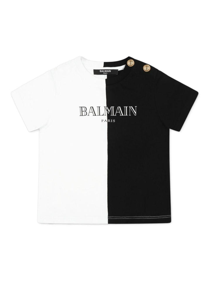 T-shirt bianco/nero per neonato