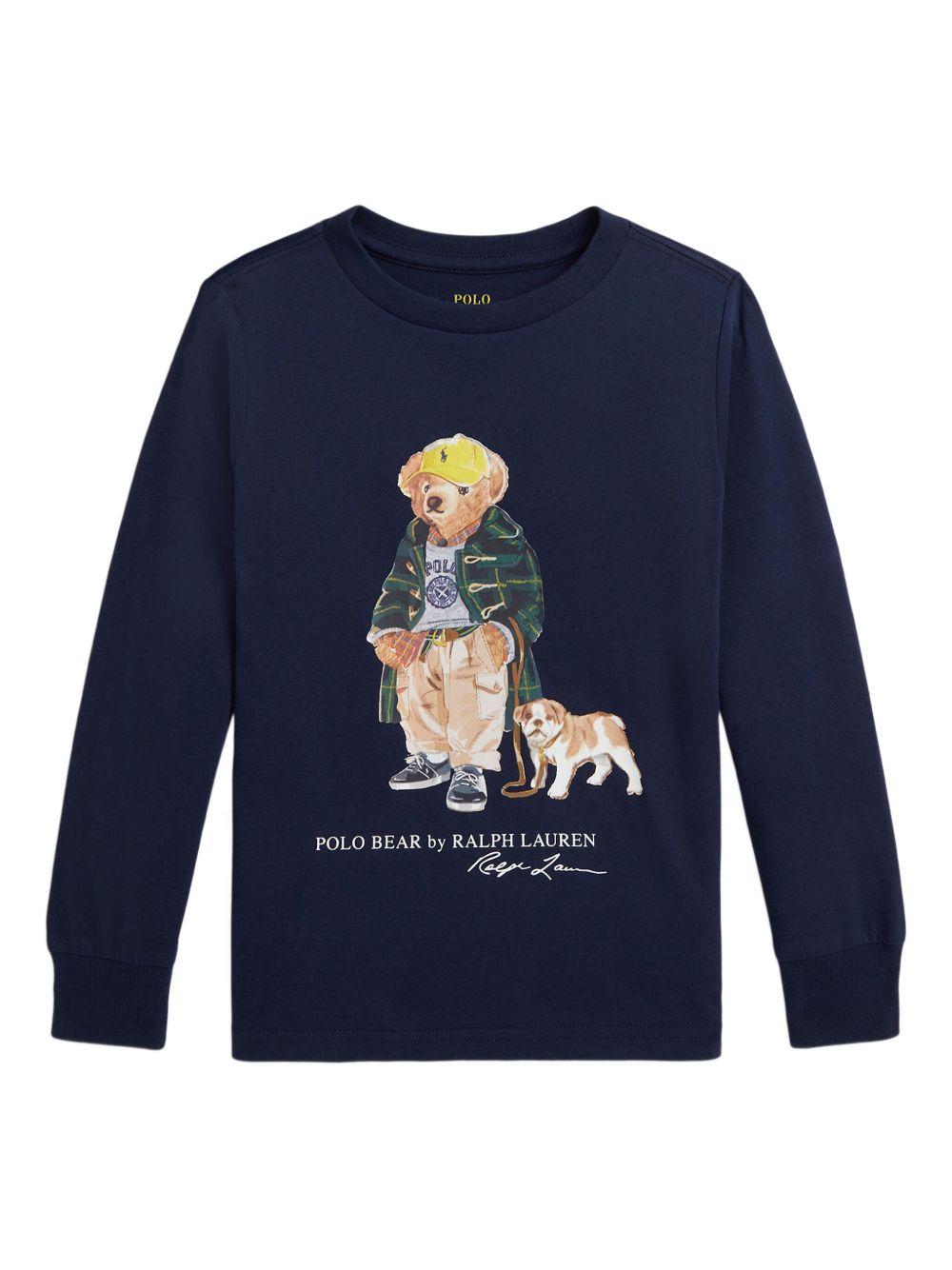 T-shirt blu navy per bambino 322981177 001 Ralph Lauren Kids 