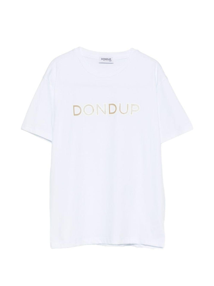T-shirt bianco ottico DMTS0520JE017 B000 Dondup Kids 