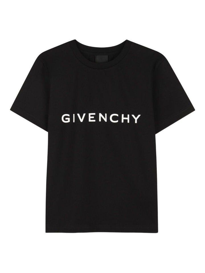 T-shirt nero per bambino H30952 09B Givenchy Kids 