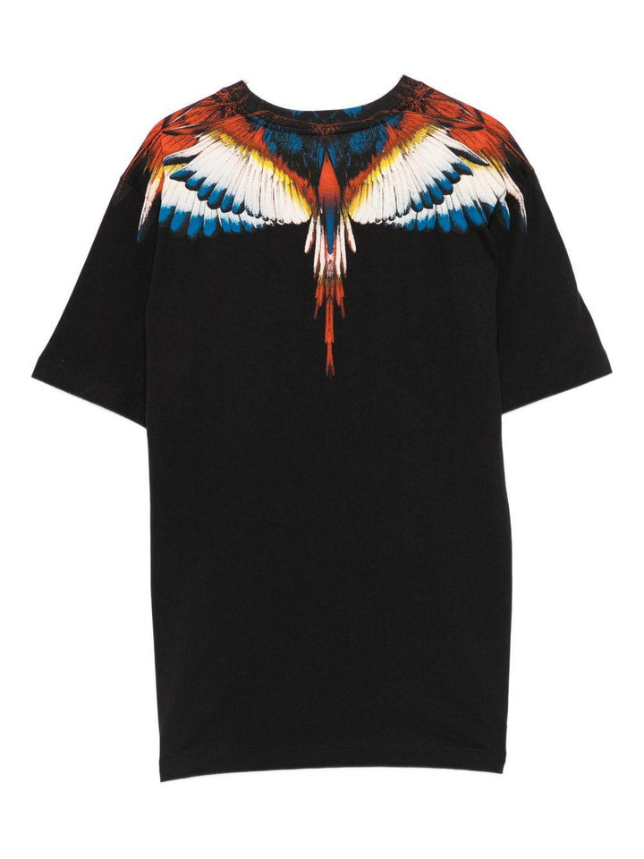 T-shirt nera per bambino F5CMJBTH062 110 Marcelo Burlon Kids 
