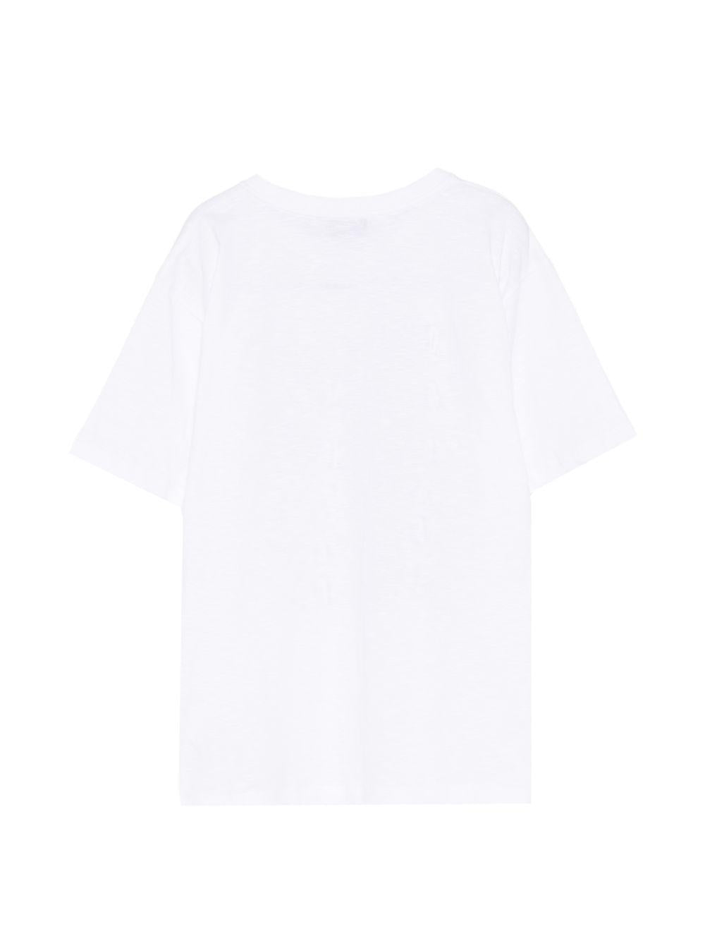 T-shirt bianca per bambino HXM05GLAA52 10101 Moschino Kids 