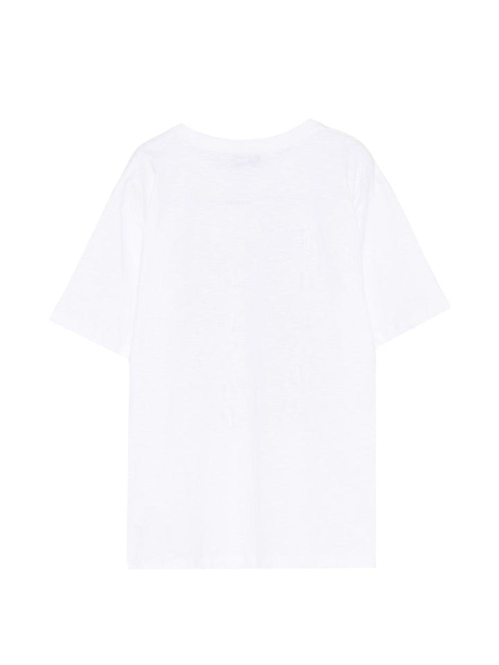 T-shirt bianca per bambino HXM05GLAA52 10101 Moschino Kids 