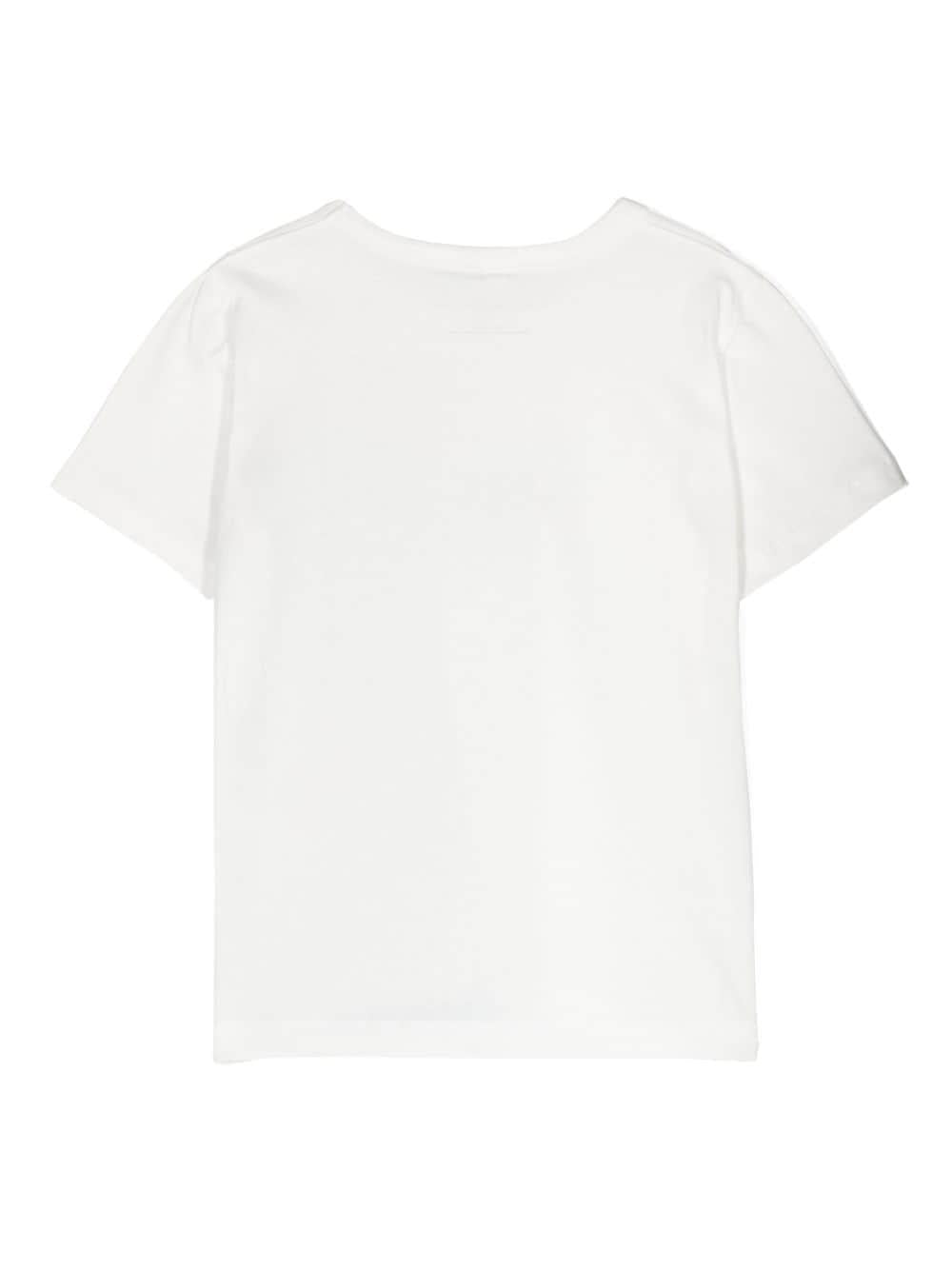 White t-shirt for girls with print